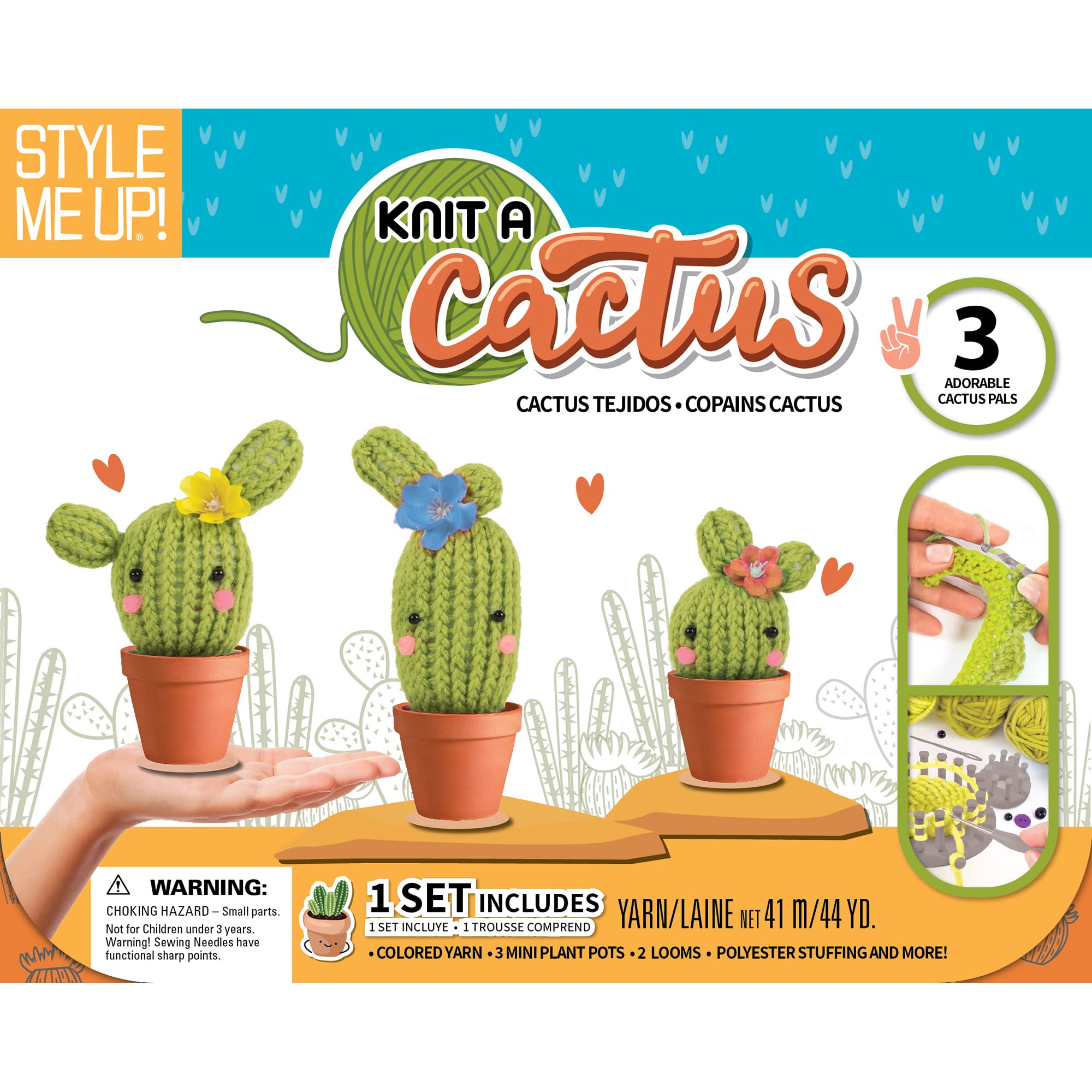 Amazon.com: Style Me Up: Knit a Cactus - Fun Kids Knitting Project